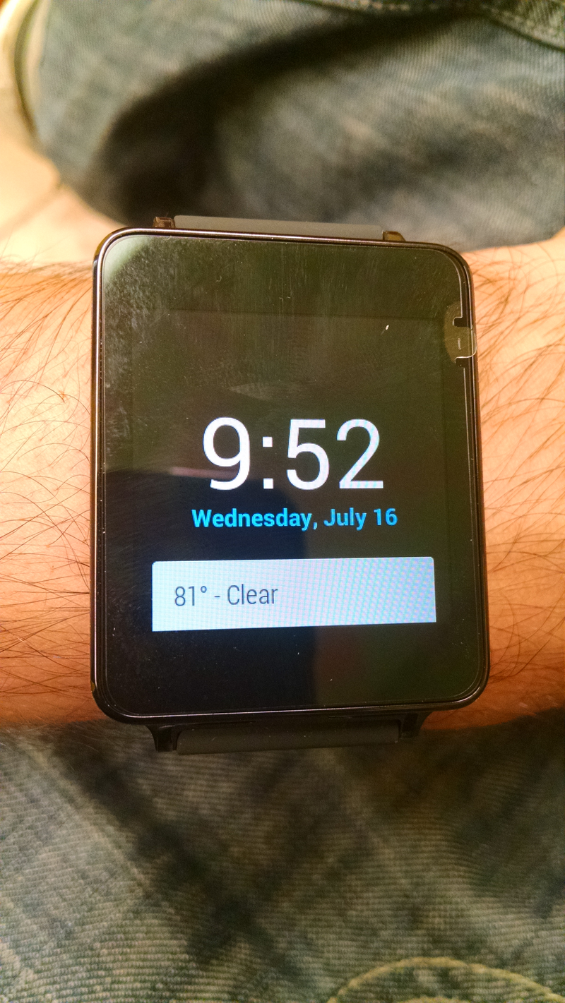 Illustration for article titled Android Wear Review: LG G Watch